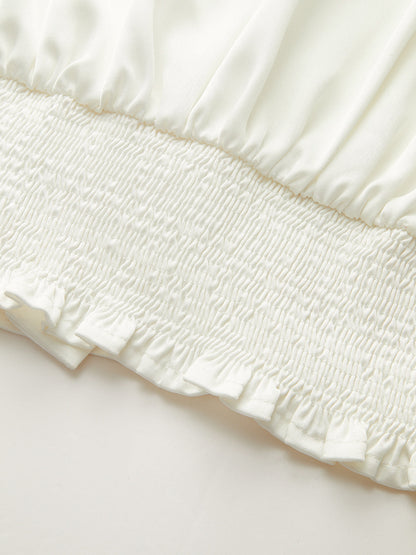 Yaka Bükülmüş Ön Uzun Kollu Gömlek