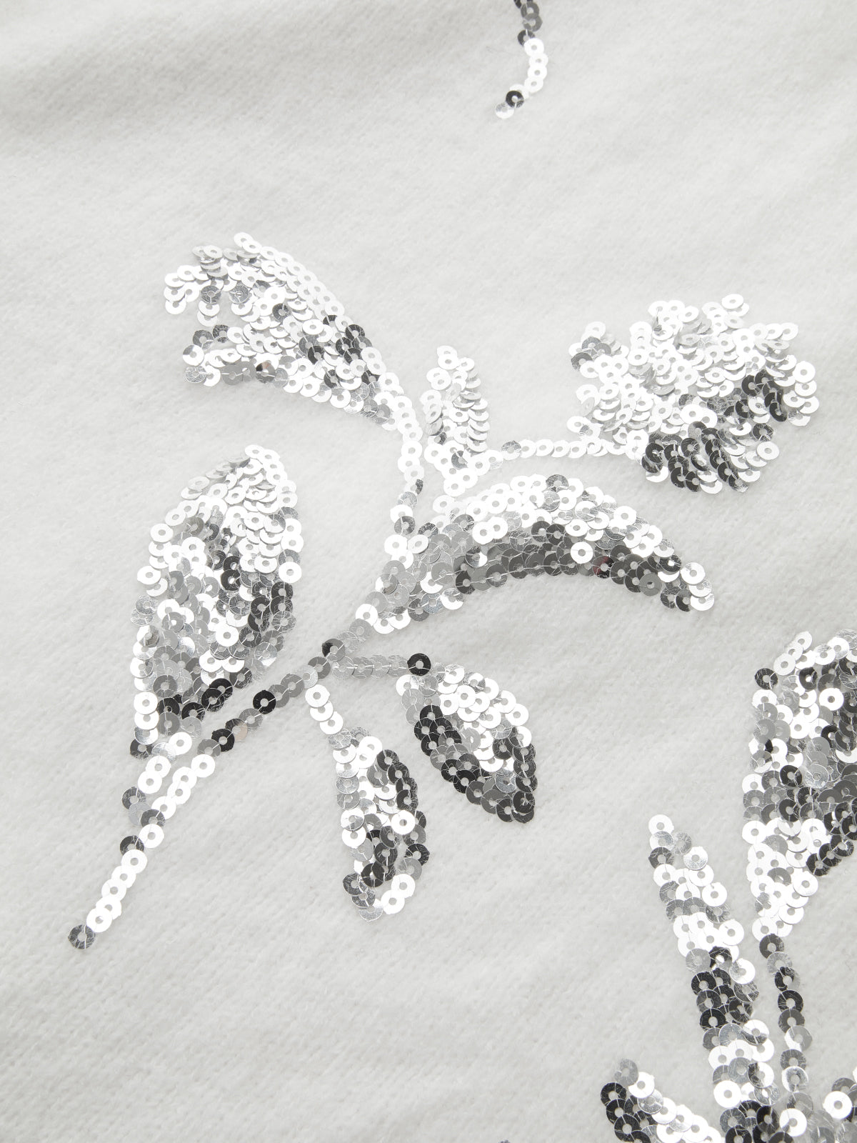 Pullu Çiçekli Büyük Boy Kazak