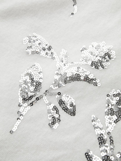 Pullu Çiçekli Büyük Boy Kazak