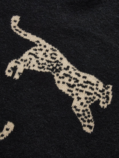 Leopar Desenli Kazak