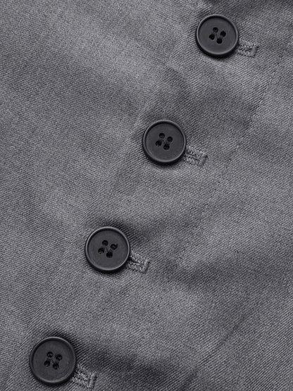 Önü Düğmeli Yüksek Belli Geniş Paça Pantolon