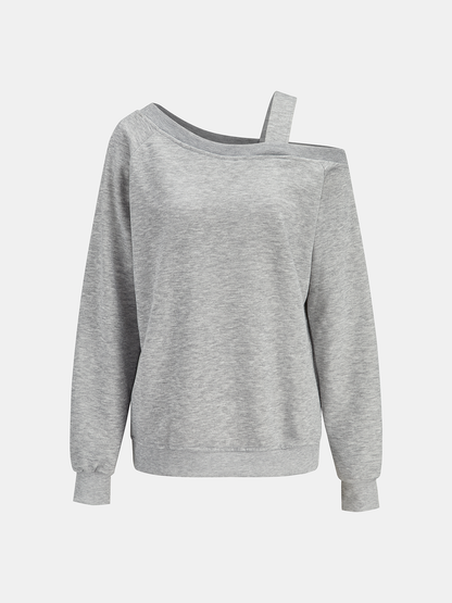 Askı Detaylı Omuzdan Askılı Sweatshirt