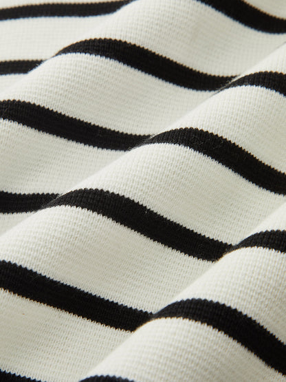 Kot Panel Çizgili Örme Gömlek