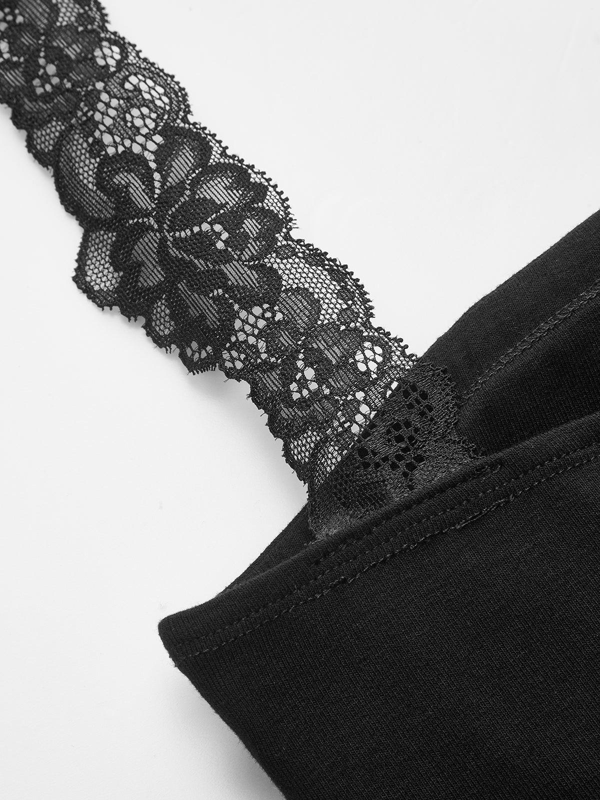 Sütyensiz Dantel Askılı Sırtı Açık Atlet