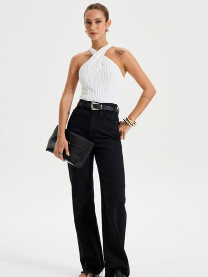 Dokulu Çapraz Askılı Üst