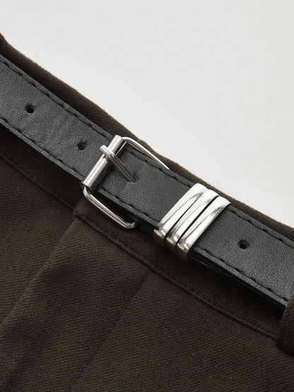 Dekoratif Kemerli Mini Etek