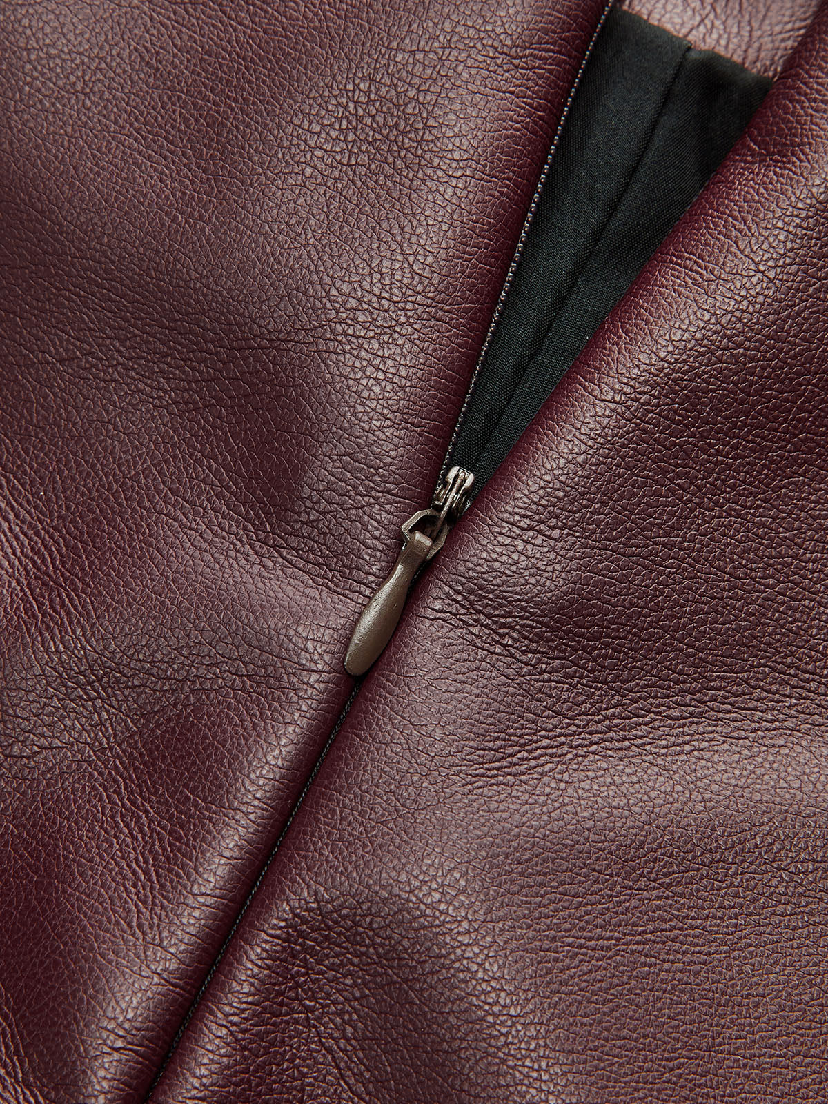 Twisted Lies Suni Deri Mini Etek