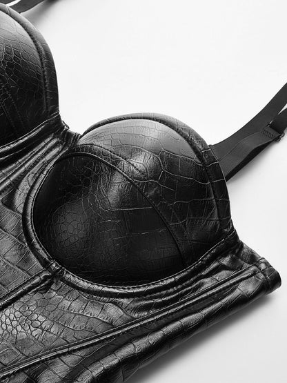 Timsah Desenli Korse Üst