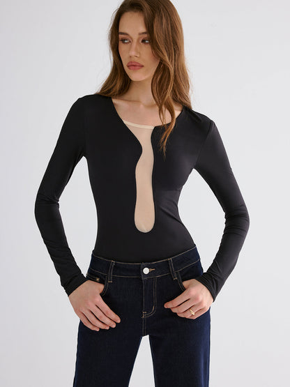 File Patchwork Dar Bodysuit'ler