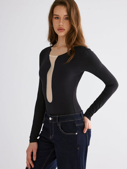 File Patchwork Dar Bodysuit'ler