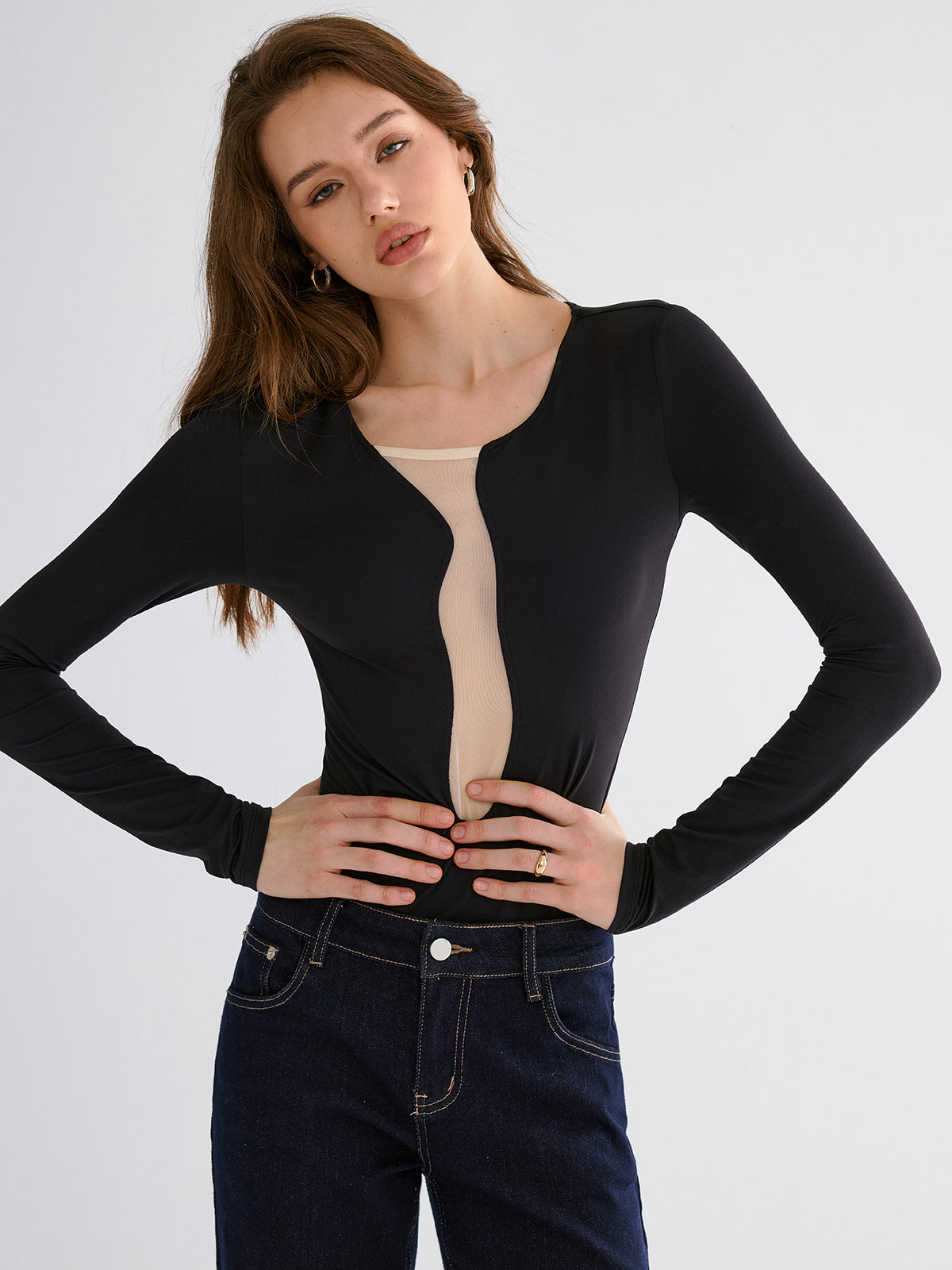 File Patchwork Dar Bodysuit'ler