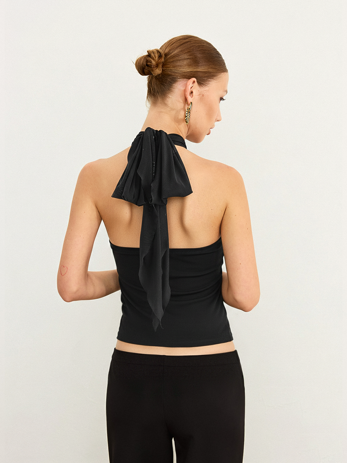 Sütyensiz File Askılı Üst