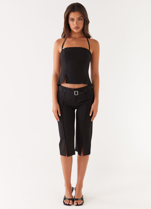 Banks Capri Pantolon - Siyah