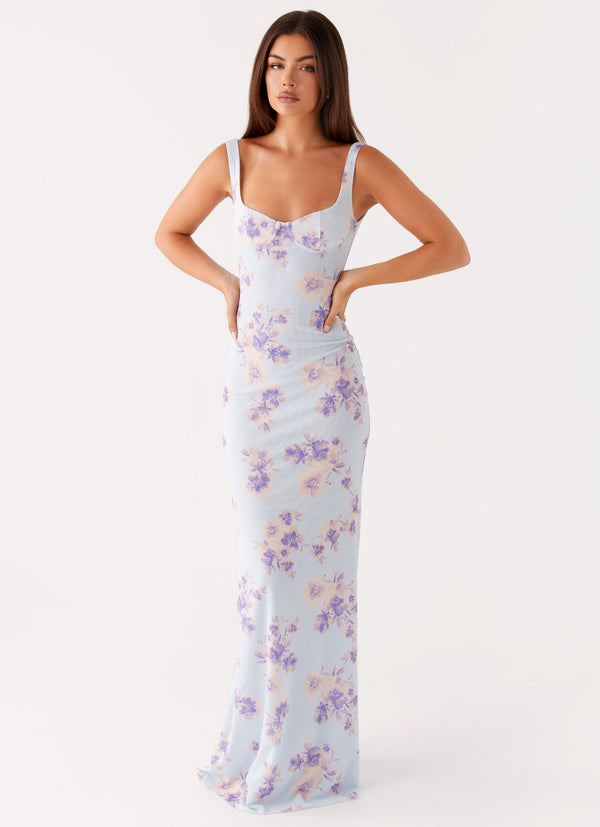 Charity Maxi Elbise - Baskılı