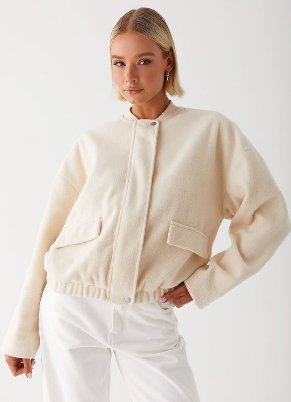 Cloudia Bomber Ceket - Fildişi