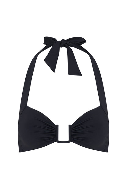 Corfu Bikini Üstü - Siyah (Yumuşak Dokulu)