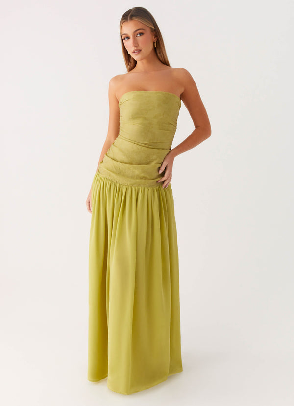 Dreamer Maxi Elbise - Lime Zest
