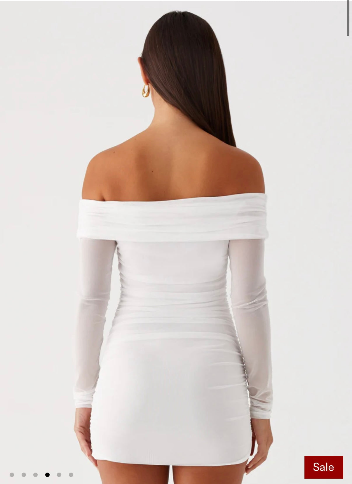 Liquid Spirit Mini Elbise – Beyaz