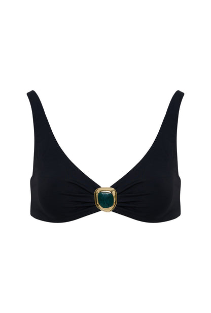 ATD x Daisy London Madeira Bikini Üstü - Siyah