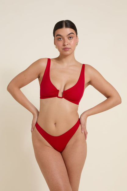 Palma Bikini Üstü - Kırmızı