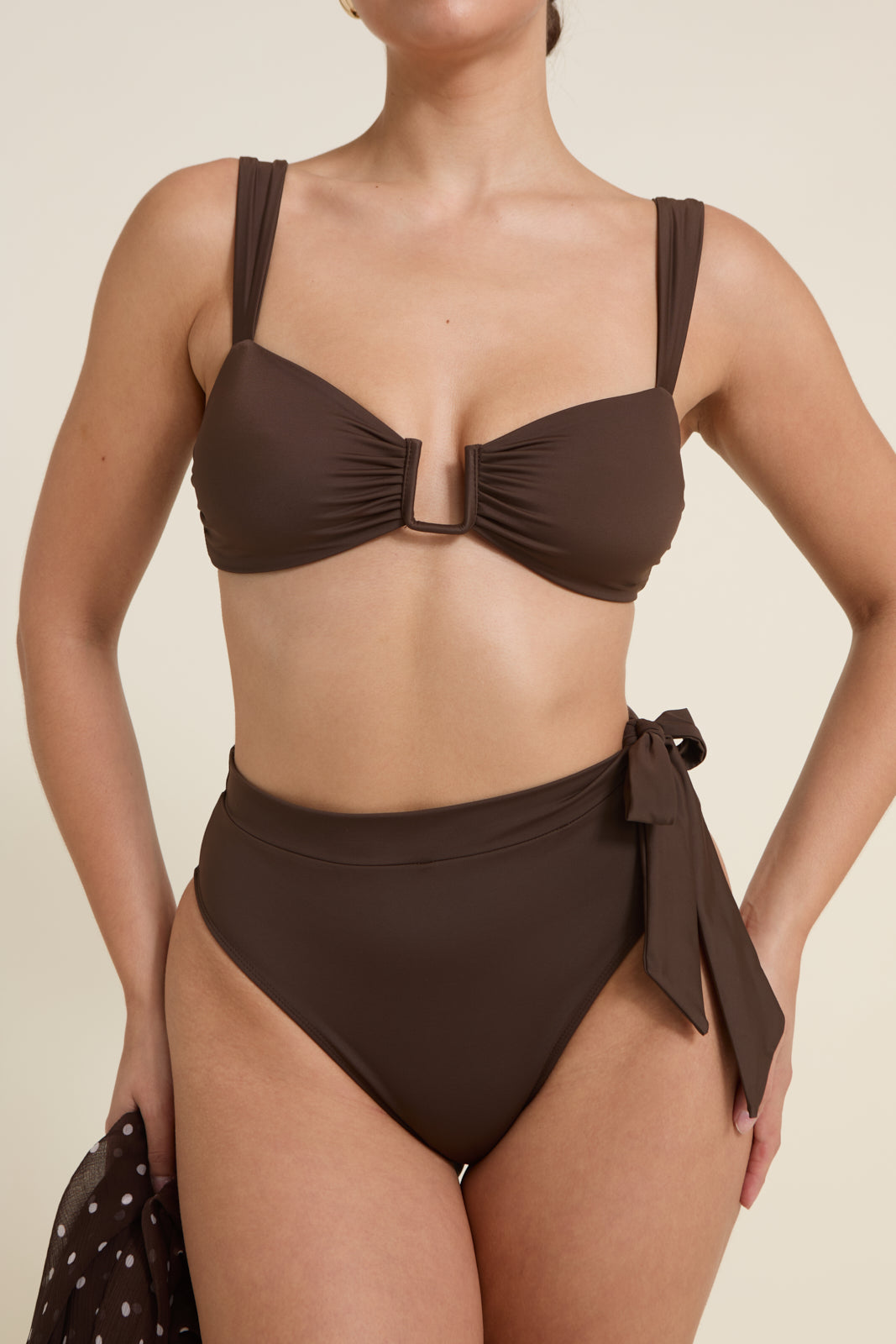 Cannes Bikini Üstü - Espresso