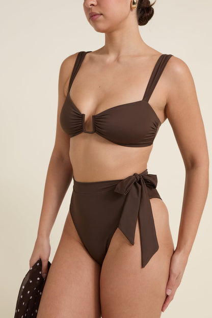Cannes Bikini Üstü - Espresso