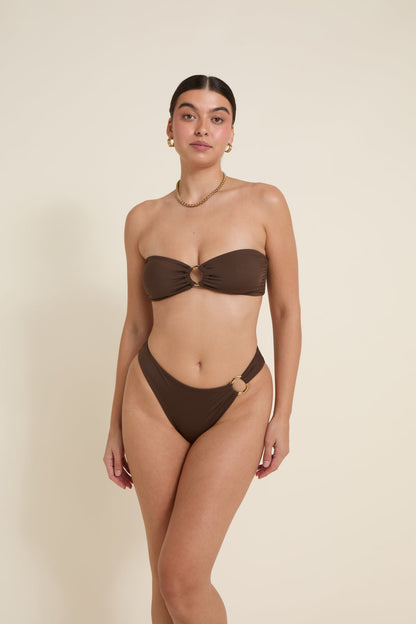 Acapulco Bikini Üstü - Espresso