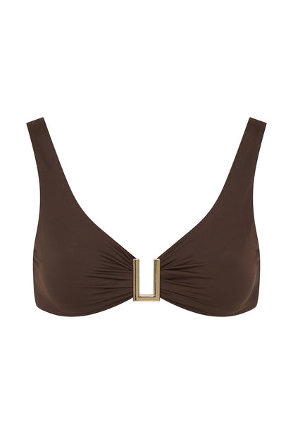 Porto Cervo Bikini Üstü - Espresso