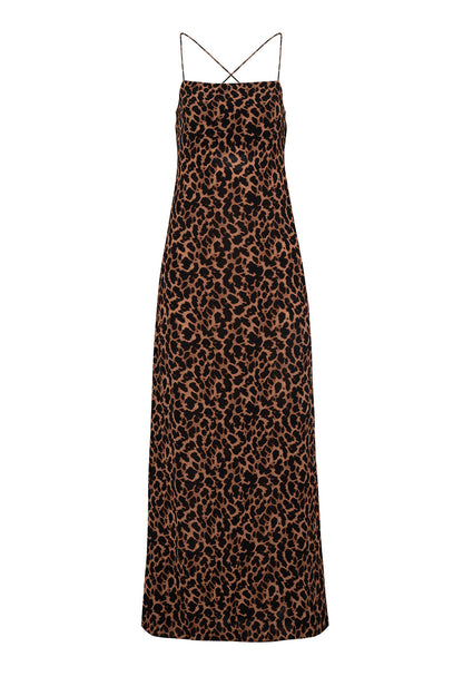 St Tropez Elbise - Leopar Desen