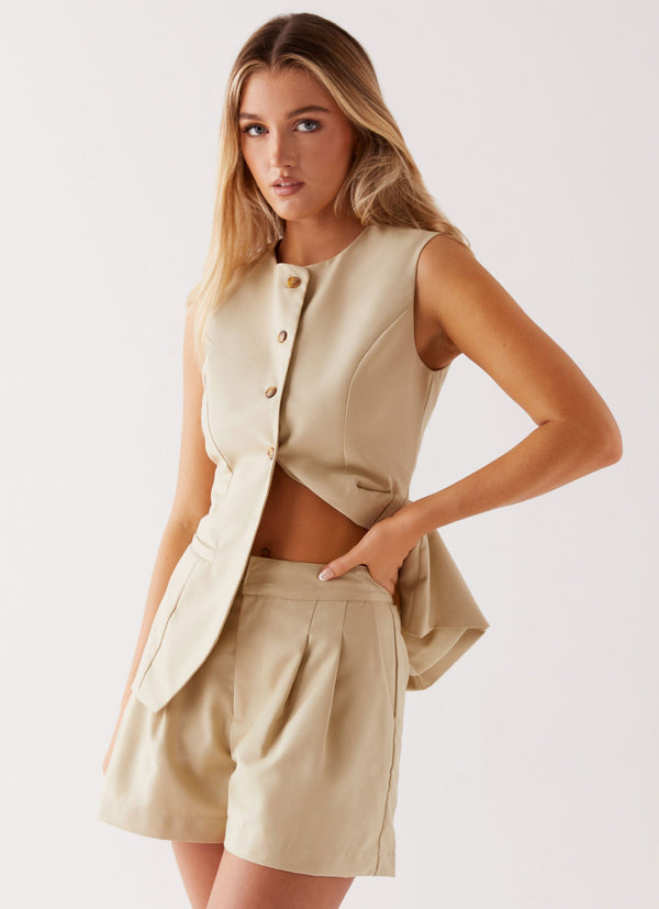 Siena Style Tailored Şort - Bej