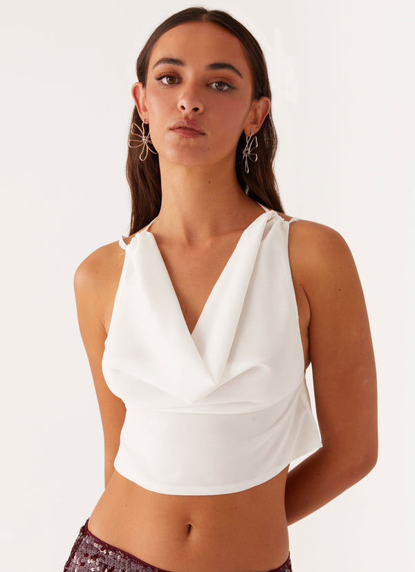 Suki Halter Üst - Beyaz