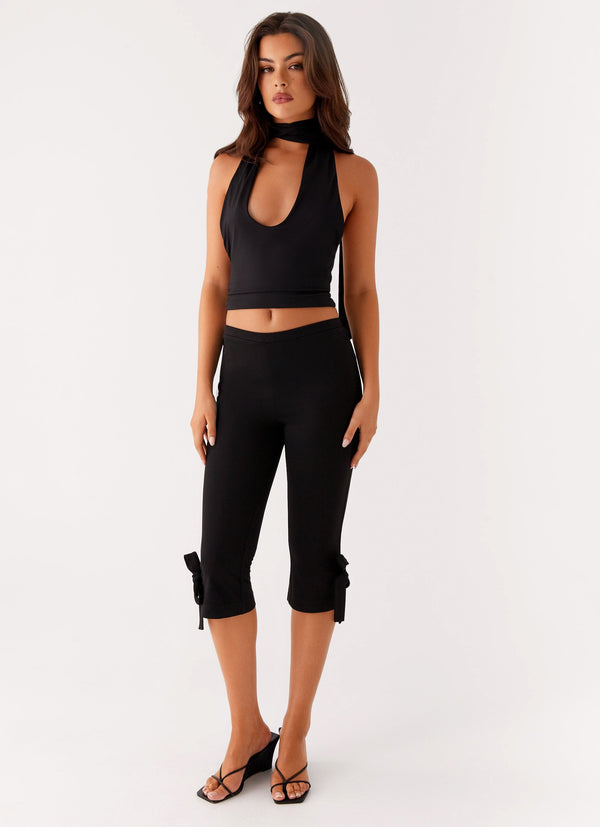 Takeover Capri Pantolon - Siyah