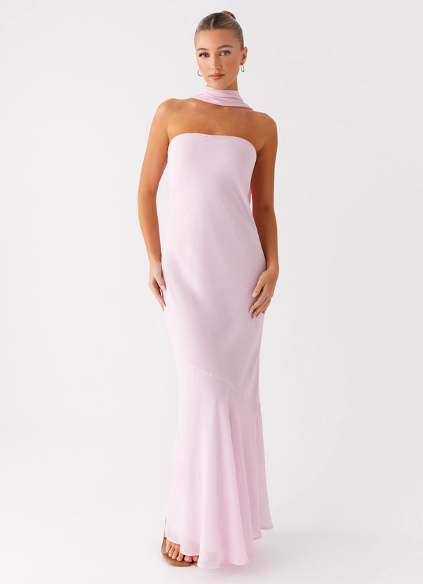 Under The Pagoda Maxi Elbise - Pembe